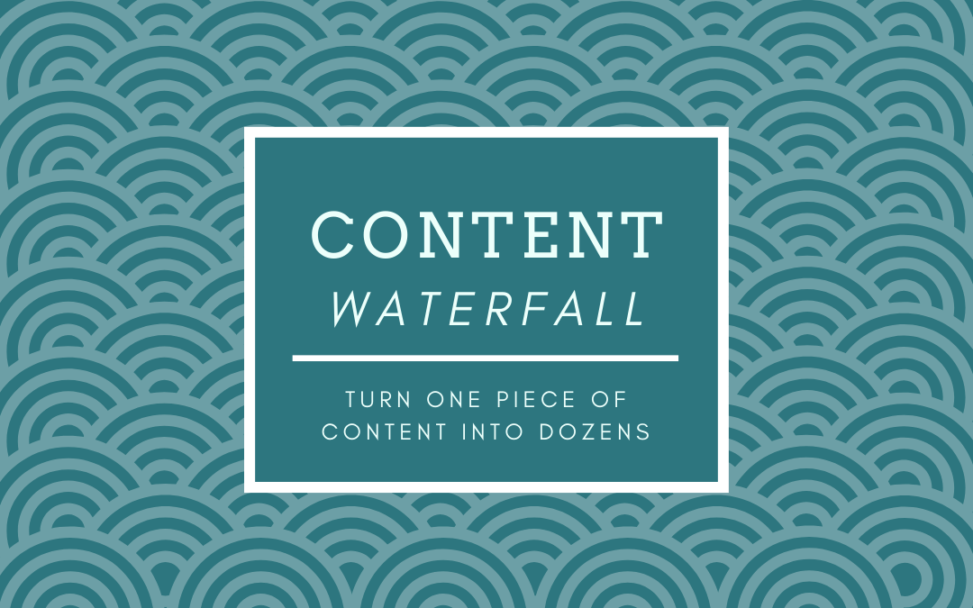 The Content Waterfall: How to Turn One Piece of Content into Dozens