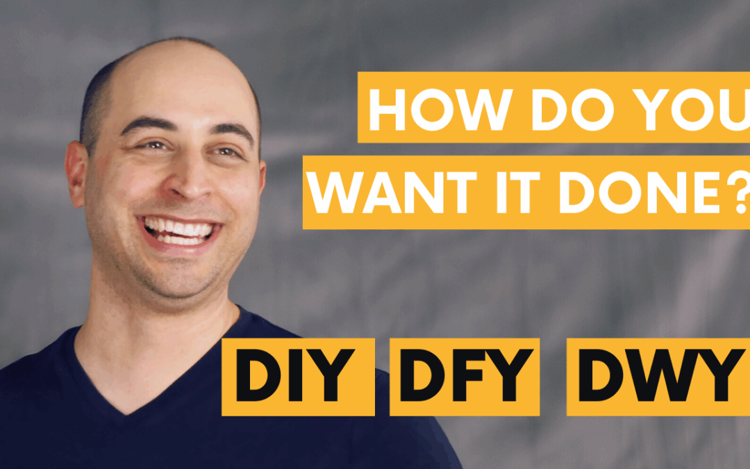 Understanding Marketing Services DIY – DFY – DWY